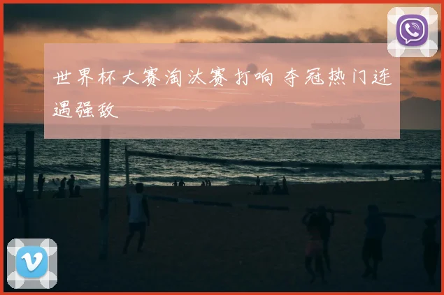 世界杯大赛淘汰赛打响 夺冠热门连遇强敌